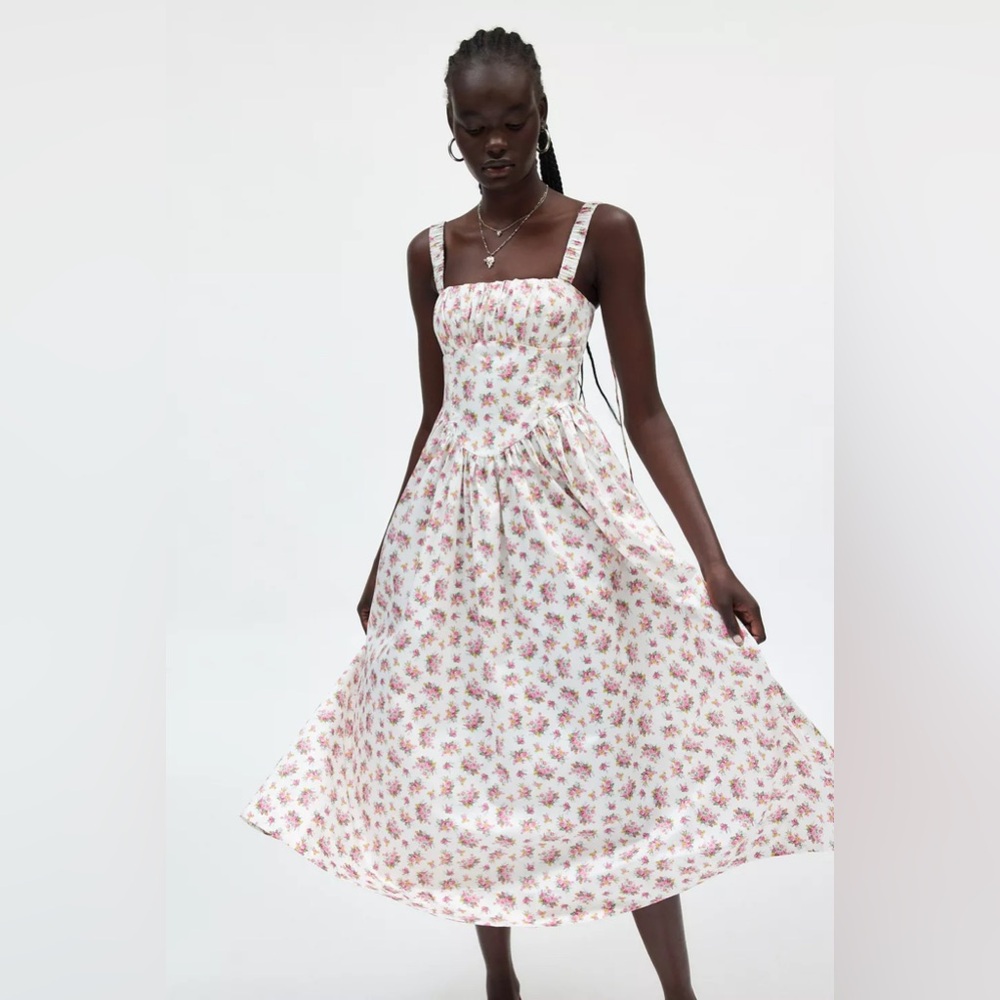 For Love & Lemons Etienne midi dress